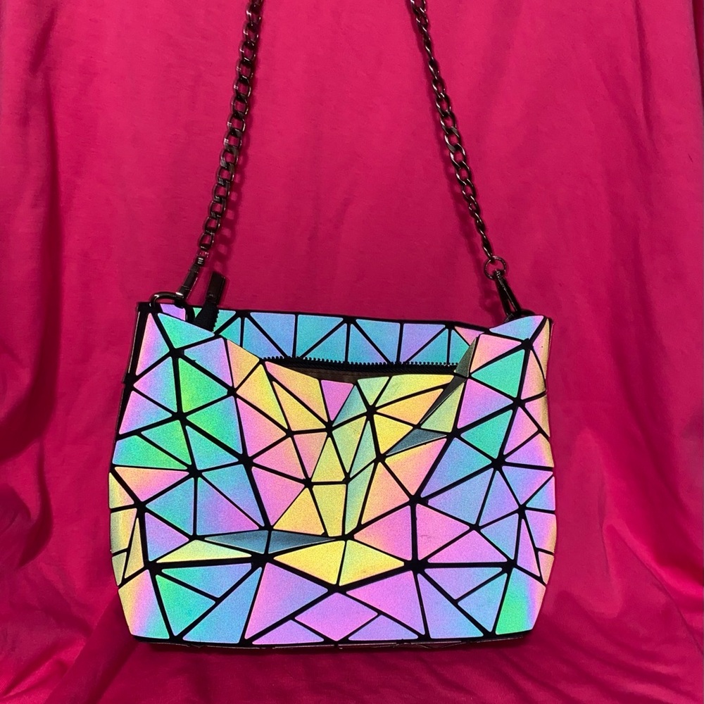 Holographic Geometric Women Bag